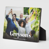 Gezinshereniging memorabilia fotoplaat (Zijkant)