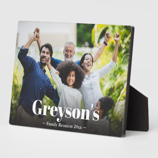 Gezinshereniging memorabilia fotoplaat (Zijkant)