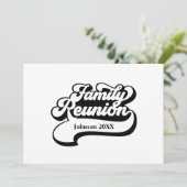 Gezinshereniging met uitnodiging voor ballonnen (Staand voorkant)