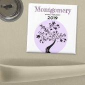 Gezinshereniging Modern Paarse Boom Memento Magneet