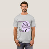 Gezinshereniging Modern Paarse Boom Memento T-shirt (Voorkant volledig)