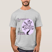 Gezinshereniging Modern Paarse Boom Memento T-shirt (Voorkant)