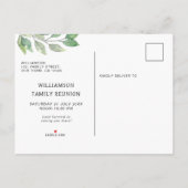 Gezinshereniging Modern Uitnodiging Briefkaart (Achterkant)