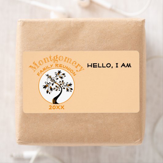 Gezinshereniging Moderne Boom Oranje Label Aangepa (Insitu)