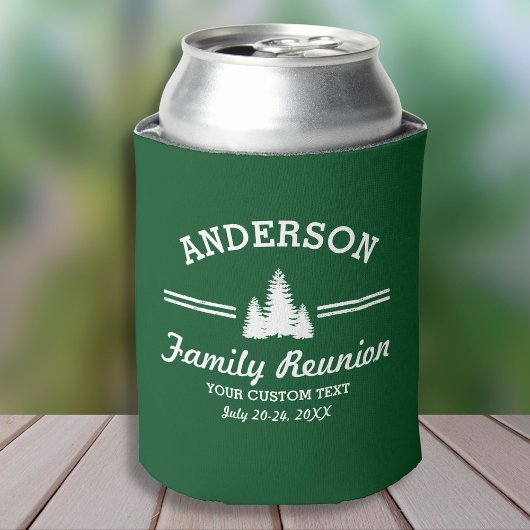 gezinshereniging of reis | Rustieke dennenbomen Blikjeskoeler