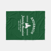 gezinshereniging of reis | Rustieke dennenbomen Fleece Deken (Voorkant (Horizontaal))