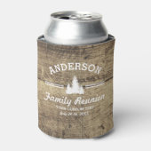 gezinshereniging of reis | Rustieke houtbomen Blikjeskoeler (Blikje Voorkant)