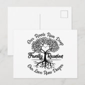 Gezinshereniging ontmoet weer onze liefde werkt di briefkaart (Voorkant / Achterkant)