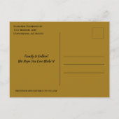 Gezinshereniging Opslaan Datum zwart verbonden har Aankondigingskaart (Achterkant)