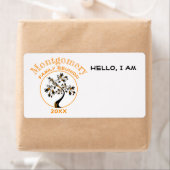 Gezinshereniging Oranje Moderne Boom Aangepaste na Etiket (Insitu)