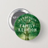 Gezinshereniging over familieboom ronde button 5,7 cm (Voorkant /achterkant)