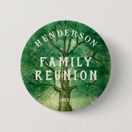 Gezinshereniging over familieboom ronde button 5,7 cm