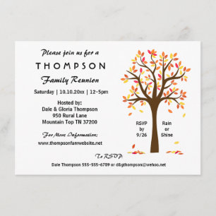 Gezinshereniging, Partij of Gebeurtenis herfst Kaart