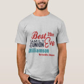 Gezinshereniging Picnic Barbecue Retro  T-shirt (Voorkant)