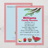  gezinshereniging Picnic Kaart (Voorkant / Achterkant)