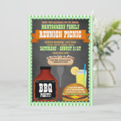 Gezinshereniging Picnic Uitnodigingen (Staand voorkant)