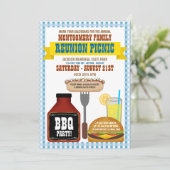 Gezinshereniging Picnic Uitnodigingen (Staand voorkant)