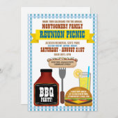 Gezinshereniging Picnic Uitnodigingen (Voorkant / Achterkant)