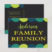 Gezinshereniging Potluck Picnic Summer Party Briefkaart (Voorkant / Achterkant)