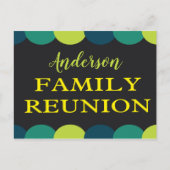 Gezinshereniging Potluck Picnic Summer Party Briefkaart (Voorkant)