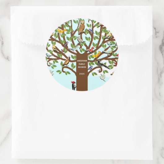 Gezinshereniging Ronde Sticker (Tas)