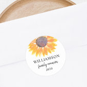 Gezinshereniging Ronde Sticker