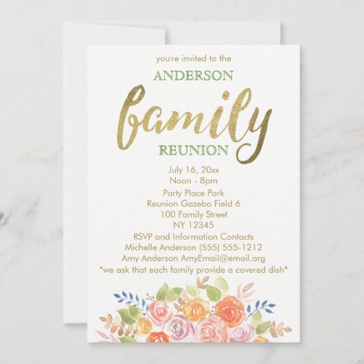 Gezinshereniging Roos Kaart (Voorkant)