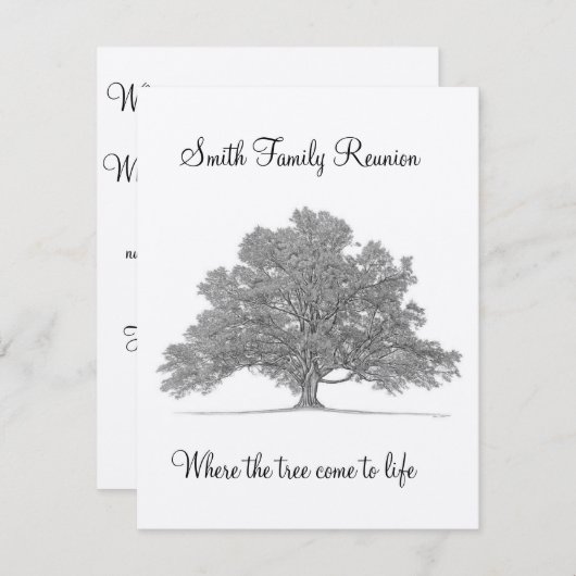 Gezinshereniging RSVP Kaartje (Voorkant / Achterkant)