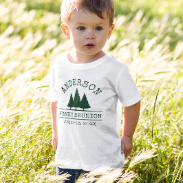 Gezinshereniging Rustic Pine Trees Kind T-shirt