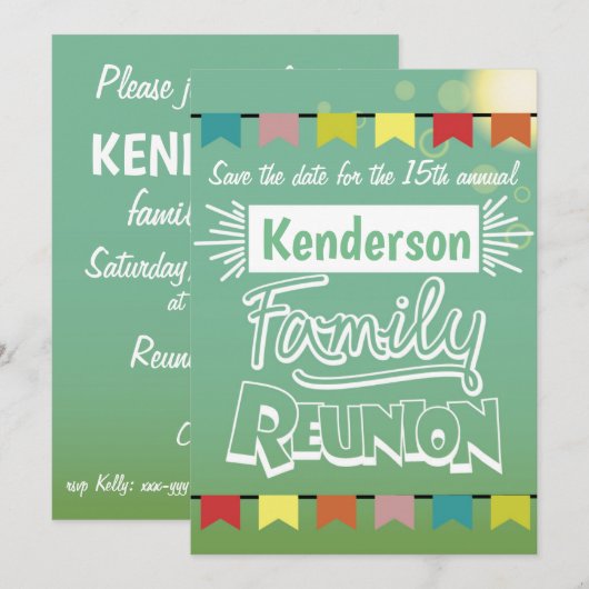 Gezinshereniging Save The Date (Voorkant / Achterkant)