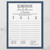 Gezinshereniging Scattergories Game (Voorkant)