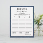 Gezinshereniging Scattergories Game (Staand voorkant)