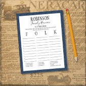 Gezinshereniging Scattergories Game