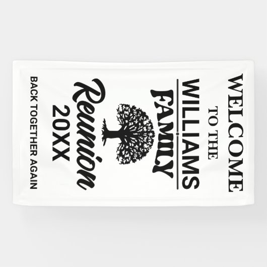 Gezinshereniging Spandoek (Horizontaal)