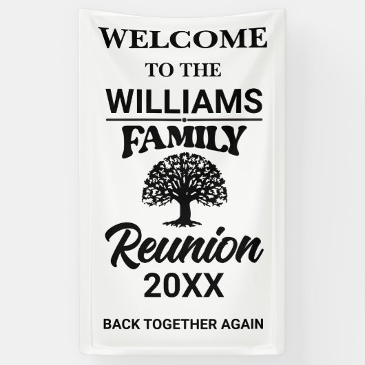 Gezinshereniging Spandoek (Verticaal)