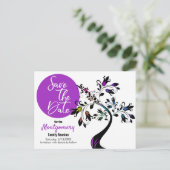 gezinshereniging sparen de datum Kunstboom Douane Aankondigingskaart (Staand voorkant)