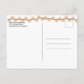 Gezinshereniging sparen de datum najaar waarop Asp Aankondigingskaart (Achterkant)