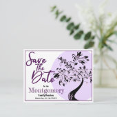 Gezinshereniging sparen de datum Trendy aankondigi Briefkaart (Staand voorkant)