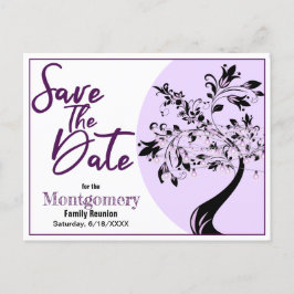 Gezinshereniging sparen de datum Typografie Modern Aankondigingskaart