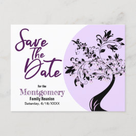 Gezinshereniging sparen de datum Typografie Modern Aankondigingskaart