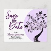 Gezinshereniging sparen de datum Typografie Modern Aankondigingskaart (Voorkant)