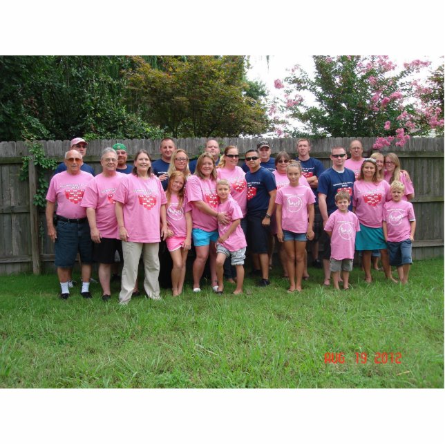 gezinshereniging staand fotobeeldje  (Voorkant)