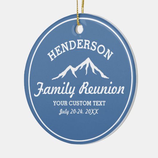  gezinshereniging Trip Cool Mountain Peaks Keramisch Ornament (Links)