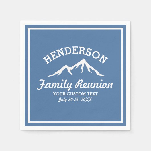  gezinshereniging Trip Cool Mountain Peaks Servet (Voorkant)