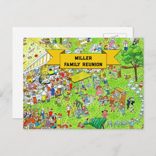 Gezinshereniging Uitnodiging Briefkaart (Voorkant / Achterkant)