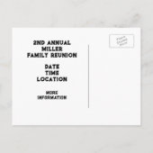 Gezinshereniging Uitnodiging Briefkaart (Achterkant)