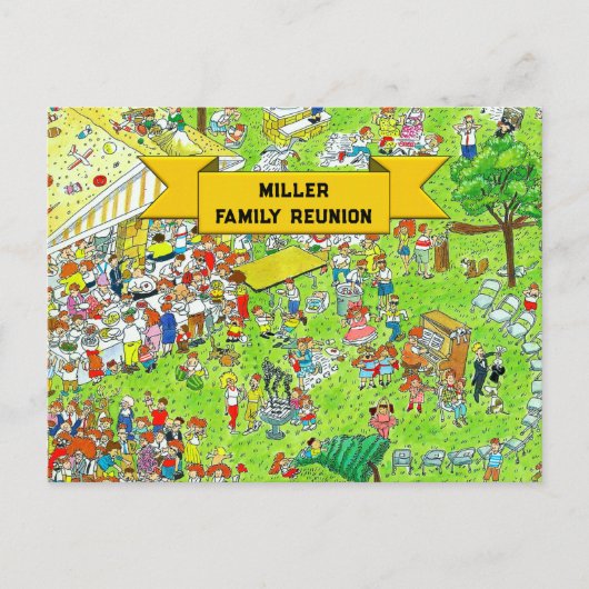 Gezinshereniging Uitnodiging Briefkaart (Voorkant)