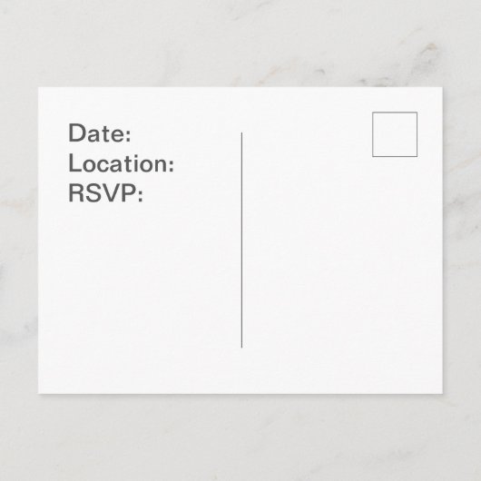 Gezinshereniging Uitnodiging Striped Letter A Init (Achterkant)