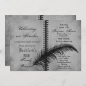 Gezinshereniging - Uitnodigingen - Boek - Grijs (Voorkant / Achterkant)