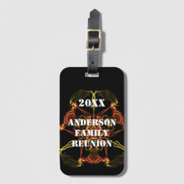 Gezinshereniging Vivid Yellow Oranje Celestial Eve Bagagelabel